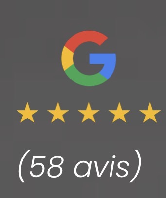 Note Google 5 étoiles sur 58 avis clients